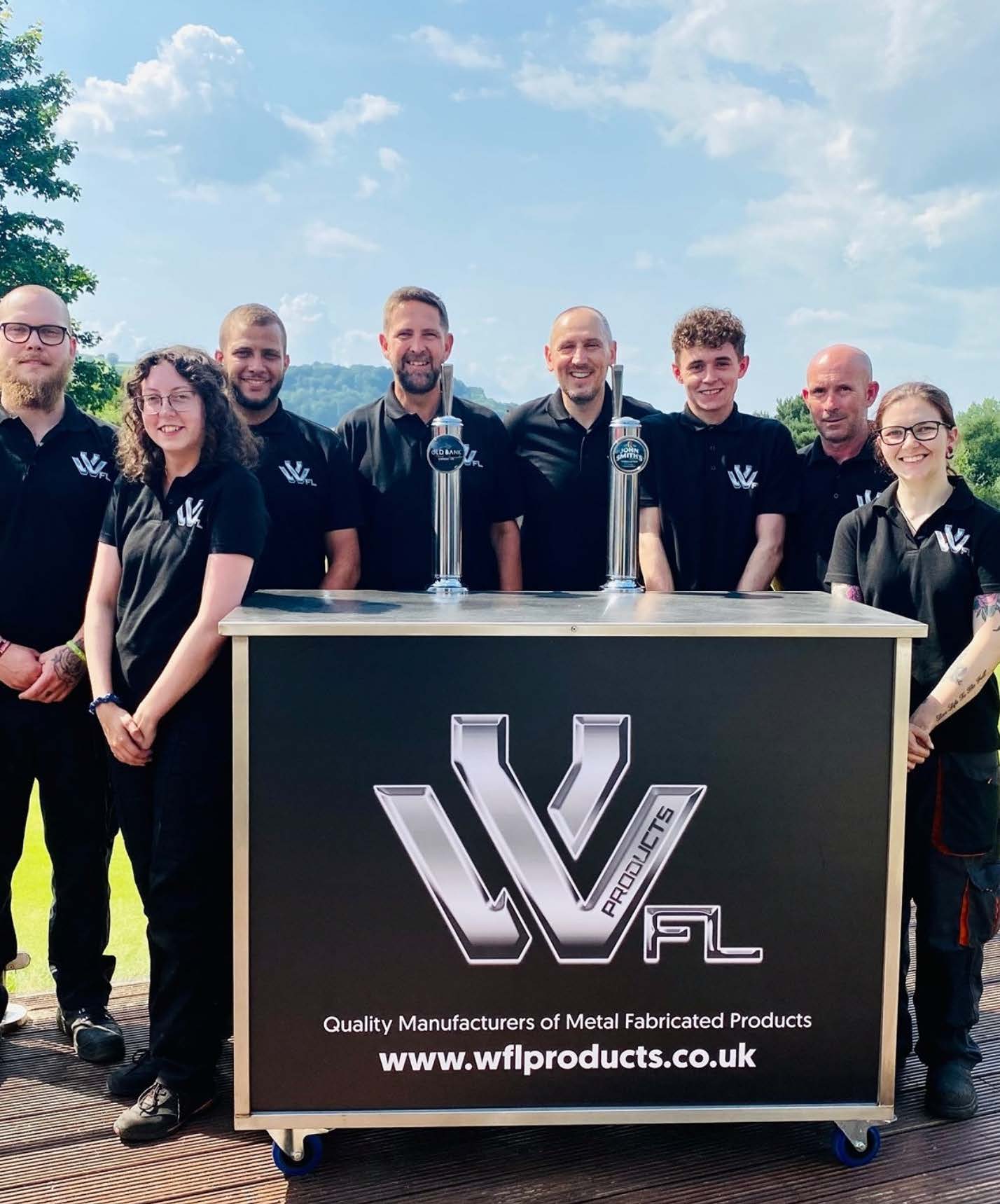 WFL Team with a bar